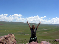 空気がうまい!モンゴル最高~!