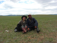 乗馬の先生、バチカさんと。