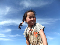 ホームステイ先のお嬢さん。かわいかった♪