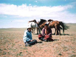 大草原で休憩中~ ちょっと一息