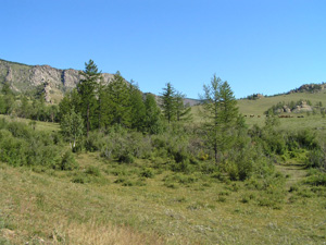 草原だけではない風景も